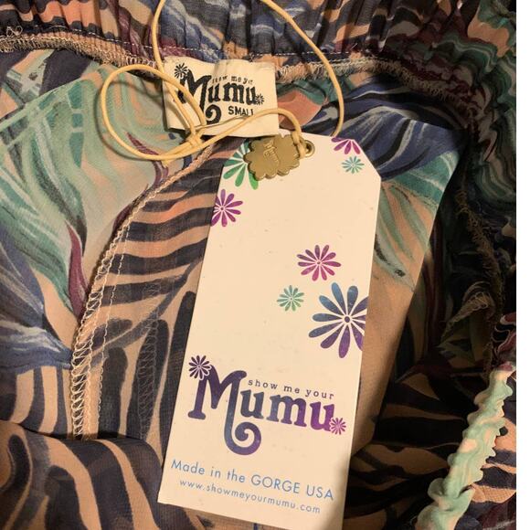 NEW Show Me Your Mumu Carlos Palm Funday Swing Shorts S - Picture 5 of 6